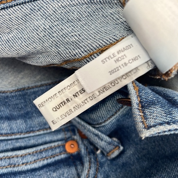 Madewell 25, 0 Cali Demi-Boot Cotton Blend High Rise Blue Denim Jeans - Picture 11 of 14